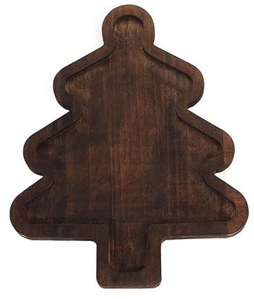 Cappello di Babbo Natale Spuntini per la tavola della festa di Natale Piatto da portata Piatto di biscotti di Natale Decorazione della tavola di Natale Piatto da portata di Natale Piatto di legno