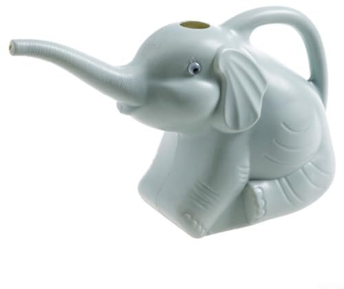 Regadera ligera de elefante para niños, diseño divertido y funcional (azul sabio)