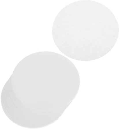 Beaupretty 500pcs Drink Sealing Film White Round Parchment Paper for Baking and Cold Drinks to Prevent Spills in Cafes Home Use