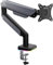 ONKRON Monitor Halterung für 15-42 Zoll Bildschirm bis 15 kg, Monitor Stand Arm mit USB, Gasdruckfeder Monitorhalterung VESA 75x75-100x100, PC Bildschirmhalterung verstellbar Schwarz-Grau G110-BG
