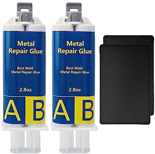 EIGTWEN Colla per metallo, 160 g, colla per metallo, extra forte, metallo liquido, resistente al calore, adatta per la riparazione di crepe superficiali e focolai in metallo, acciaio inossidabile,
