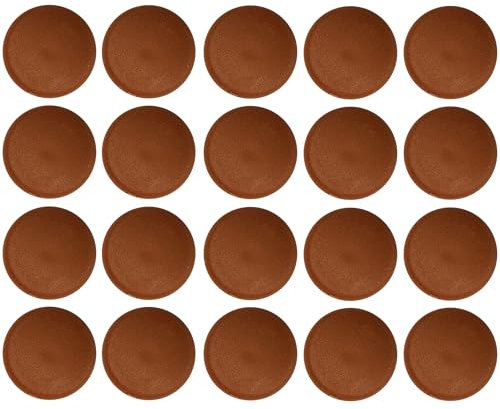 cyclingcolors 20x Abdeckkappen für Torx T25 Schrauben Schraubenabdeckung Schraubenkappen Zierkappen Kunststoff, Kirsche (Třešeň)