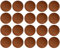 cyclingcolors 20x Abdeckkappen für Torx T25 Schrauben Schraubenabdeckung Schraubenkappen Zierkappen Kunststoff, Kirsche (Třešeň)
