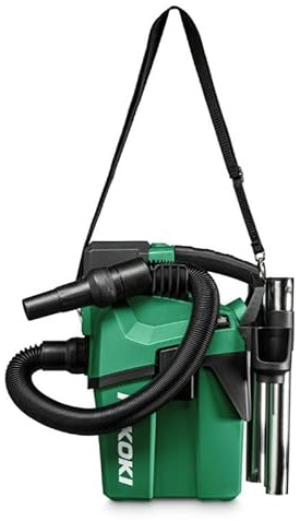 HIKOKI Staubsauger, 18 V, Behälter 6 l, Wasser (3,5 l) und Staub (5,1 l), Klasse L, HEPA-Filter, 3,8 kg, ohne Batt/keine Ladung, Karton