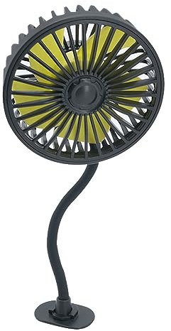 Eighosee Ventilador Coche USB para Ventilador RefrigeracióN Coche Asiento Trasero, Ventilador 5 V Viento Fuerte 3 Velocidades con Ventilador Asiento Coche EléCtrico Clip Ajustable