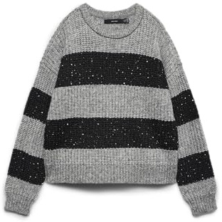 VERO MODA Damen Vmsparkle Ls O-Neck Pullover Vmsparkle Ls O-Neck Pullover (1er Pack)