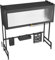 VIIROUD - Escurridor de platos de 3 pisos por encima del fregadero, resistente y resistente a las caídas, ahorra espacio y embellece la cocina, 75 x 30 x 78 cm, color negro