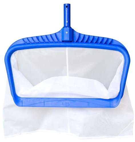 crenlux Professional Pool Skimmer Mesh Extra Deep Nylon Mesh Bag for Above Ground Pools Leaf Fishing Rake Pool Skimmer Mesh for Cleaning Pool Debris Pool Skimmer Mesh Replacement Parts (No Pole)