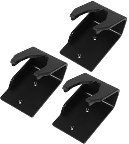 3 Stück Barcode Scanner Rack aus Kunststoff, Schwarz, für Wandmontage