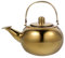 HOLIDYOYO Tetera De Acero Inoxidable Aislada Para Té y Hervidor Térmico Para Cocina y Viajes Diseño Elegante Color Dorado