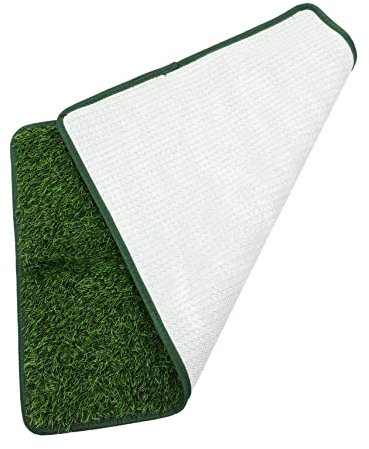 Toddmomy Haustier Urin Pad Hundefutterzubehör Verschleißfester Kunstrasen l 46x71cm Waschbar rutschfest Tragbar Für Katzen Hunde