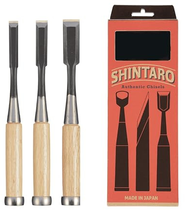 SHINTARO Authentic Japanese Chisel Set of 3 Pieces12mm,15mm,21mm