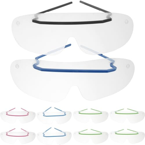 PACKOVE 10pcs Disposable Eye Mask Material Full Goggles Protective Windproof Shield Use Eyes Dust Proof Work Glasses
