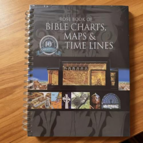 Mounteps Rose Book of Bible Charts, Cartes & Time Lines – Guide de référence visuel en couleur pour l'étude biblique, les leçons scolaires du dimanche et la recherche chrétienne