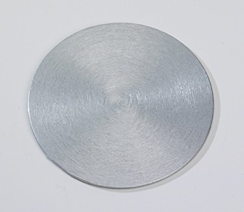Kerzenteller Flachteller Rund Alu Silber Ø10 cm ideal für Kerzen, Taufkerzen, Hochzeitskerzen, Trauerkerzen