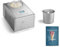 SPRINGLANE Eismaschine Emma 1,5 L mit selbstkühlendem Kompressor 150 W, aus Edelstahl mit entnehmbarem Eisbehälter, inkl. Rezeptheft (Silber, Eismaschine Silber + Zusatzbehälter)