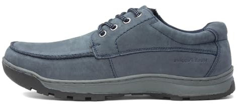 Hush Puppies Tucker, Zapatos de Cordones Derby Hombre, Azul (Navy Nubuck Navy), 40 EU