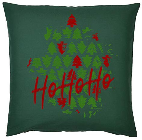 Mega-Sirt Weihnachtsdeko Polster Sofakissen Couchkissen Deko X-Mas Weihnachtsmotiv Geschenk Kissen mit Füllung HoHoHo