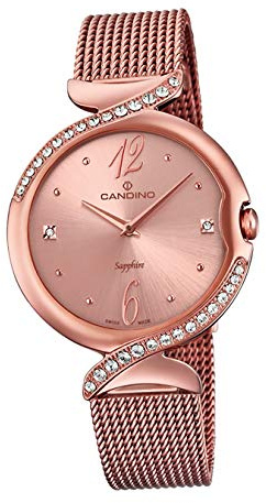 Candino Armbanduhr Damen C4613/2 Fashion Analog Edelstahl Uhr roségold D2UC4613/2 EIN Geschenk zu Weihnachten, Geburtstag, Valentinstag für die Frau