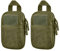 TRIWONDER Taktische Hüfttaschen Militär Kompakt Gürteltasche EDC Tasche Multifunktional Gürteltasche Handytasche für Camping Wandern und Reisen (Grün - 2 Stücke)