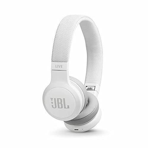 JBL LIVE 400BT - Over-Ear-Kopfhörer - Bluetooth Kopfhörer mit Anrufsteuerung - mit integriertem Amazon Alexa - Laufzeit bis zu 24 Stunden - weiß