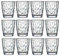 VEILEDGEM Set di 12 bicchieri infrangibili in plastica rigida in Tritan, infrangibili, senza BPA, riutilizzabili, da cucina, da 283,5 g, trasparenti