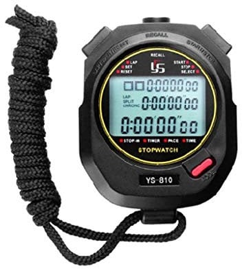 GUMEI Temporizador de cronómetro Digital Temporizador de intervalos con Pantalla Grande Tres Filas de 100 cronómetros de cronómetro Entrenamiento en Pista y Campo