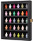 VERANI Minifiguren Miniaturvitrine Sammlerstücke Vitrine Vitrine Wandhalterung Figurenschrank Curio Schrank mit UV-geschütztem Anti-Verblassen 92% klar für kleine Objekte abschließbare abnehmbare