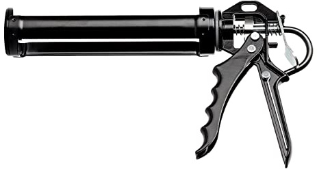 Kartuschenpresse PRO18 für alle gängigen 150-310ml Kartuschen PROFI Kartuschenpistole mit 18:1 Übersetzung für Dicht- und Klebstoffkartuschen (Silikon, Acryl, Kleber, Mörtel) Silikonpistole HAUSA