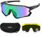 Snowledge Polarized Cycling Glasses with 3 Interchangeable Lens for Men Women Outdoor Sports Sunglasses