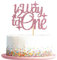 1/2 Way to One Cake Topper, Babies Half Birthday Party Dekorationen, 6 Monate Jahrestag Party Für Baby Jungen Mädchen, Baby Shower Party Dekors Supplies, Rosa