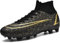 VTASQ Football Boots Men's Breathable Turf High Top Spikes Soccer Shoes Outdoor Cleats Professional Athletics Sneakers Teens Wear-Resistence Soccer Shoes Unisex Black-6.5UK
