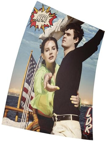 Fortiaboot - Lana Del Rey Norman F Rockwell Poster, 38 x 58 cm, Dekorative Rahmenloses Kunst, Wohnzimmer, Küche, Schlafzimmer, Kinderzimmer, Büro, Restaurant, öffentliche Orte