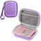 Yerdos Storage Carry Travel EVA Hard Case for Instax Mini Link Smartphone Printer with Elastic Strap(Laser Purple)