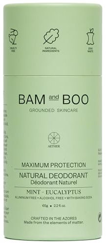 Natürliches Deo Stick Ohne Chemikalien 24h Getesteter Schutz und 2 Monate Haltbarkeit - Vegan Deo Ohne Aluminium Damen und Deo Roller for Men Effektiv und Verantwortungsbewusst - Minze