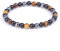 Tigerauge Armband, Tigerauge und Obsidian Magnetarmband, QUALITÄT DER KLASSE A，6/8/10MM，Sonnenschein, Selbstbewusstsein, Angstlösen (Gelbes Tigerauge Obsidian Magnetarmband(KLASSE A)，6MM)