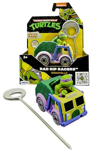 TMNT Tortuga Ninja Adolescente Mutante |TMNT Tortuga Ninja Donatello | Rad Rip Racers, Veicolo d'Azione, Edizione Classica | Giocattoli e Regali per Bambini dai 3 Anni in Su