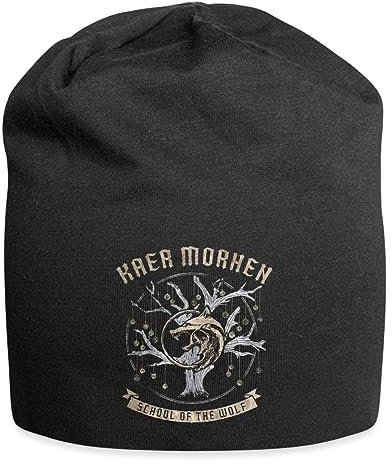 Spreadshirt The Witcher Kaer Morhen Feste Der Hexer Jersey-Beanie, One Size, Schwarz