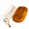 DAS OLIVENHOLZBRETT® Seifenschale aus Olivenholz, Seifenablage geriffelt, oval 13cm x 9cm