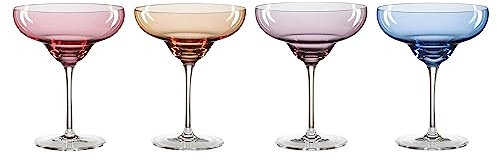 Oneida True Colors Lot de 4 verres à margarita Multicolore