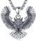 INFUSEU Hexen Eule Halskette, Mystische Eulen Anhänger 925 Sterling Silber für Männer Eulen Schmuck mit Symbolik Talisman und Weisheits Symbol für Spirituellen Schutz