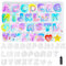 Alphabet Resin Shaker Silicone Letter Moulds Keychain Keyring Jewellery Resin Casting Set Pack of 58 Silicone Trays