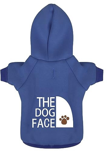 Paiaite blauer Hunde-Kapuzenpullover Chihuahua, halte deinen Hund mit dem stilvoll bedruckten Sweatshirt warm, Haustierkleidung und Pullover in einem, perfekt für Winter, kühle Sommernächte, Größe XXL