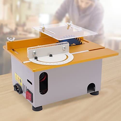 Professionelle Mini Tischkreissäge 300W 9000rpm Tragbare Modellbau Kreissäge Holzbearbeitung Table Saw Kleine Schneidemaschine für Schneiden, Schleifen, Polieren, Schnitzen