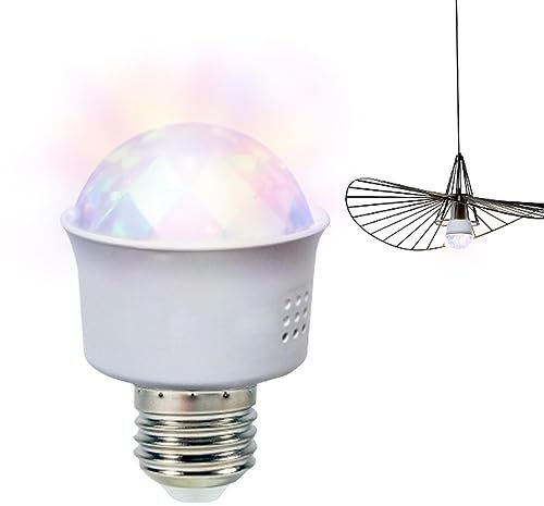 Lampe à Ampoule Boule LED,Lumière de scène à Changement de Couleur - Ampoule stroboscopique RVB à Couleurs changeantes pour discothèques, fêtes de Famille, Pubs