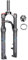 20 24 Zoll Mountain Front Gabel Federgabel Fahrrad Luft Gabel Federweg 100mm Spread 100mm 9mm QR Schnellspanner 28.6mm Gewindeloser Gabelschaft Manuell Lockout(24inch)