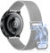 KoGiio 22mm Cinturino per Xiaomi Watch 2 / Watch S3 / Watch 2 Pro/Oneplus Watch 2, Doppia Fibbia Magnetica ， Acciaio Inossidabile Magnetico, Rete Metallo Regolabile Watch Band - Argento