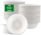 ZOFUN 150 cuencos desechables de caña de azúcar, 350 ml, cuencos de cartón blanco, cuencos de sopa, cuencos desechables, sopa de caña de azúcar, plato sopero, para picnic, cumpleaños, barbacoa y