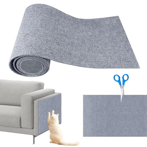 Cathpetic Kratzmatte Selbstkleben 30×100cm,Kratzpads für Katzen,Kratzmatte Katze Sofa,Katzen Wand,DIY Climbing Cat Scratcher