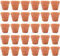 Pilikoll 30Pièce 3.5x3cm Petite Terre Cuite Pots avec Trou de Drainage Mini Pot de Fleur en Céramique Pot de Fleur Terre Cuite Pots de Fleurs pour Cactus Intérieur Extérieur Plantes Maison Succulentes